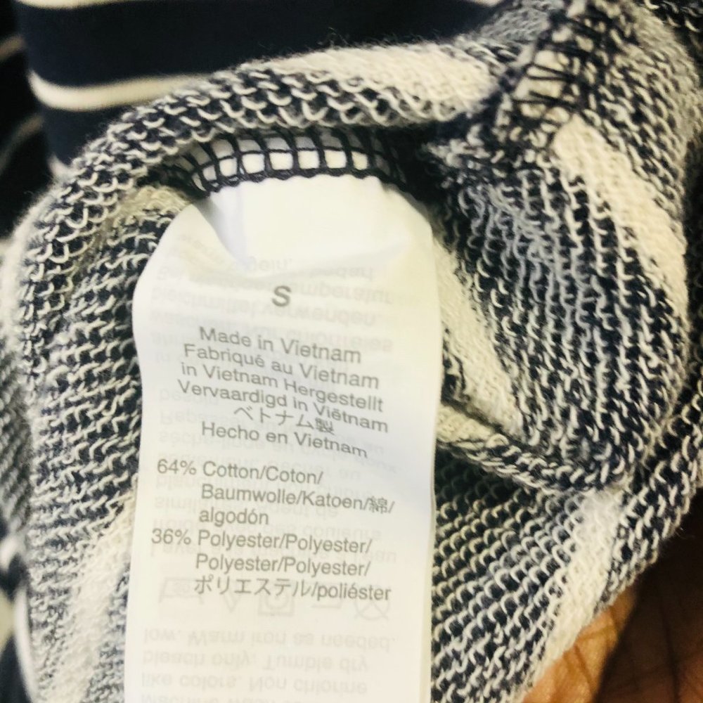 J. Crew Mercantile Small Blue & White Striped Top - Picture 6 of 7